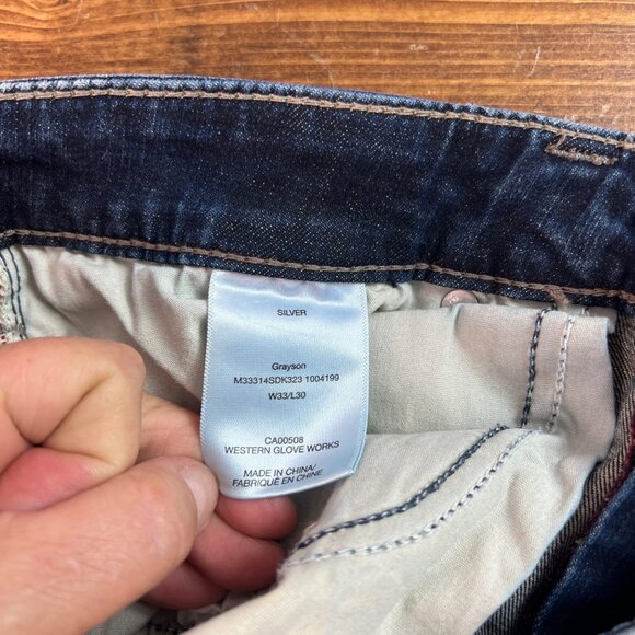 Silver Jeans Co. Grayson Men's Jeans size 33x30 Straight Fit Denim - Picture 5 of 11